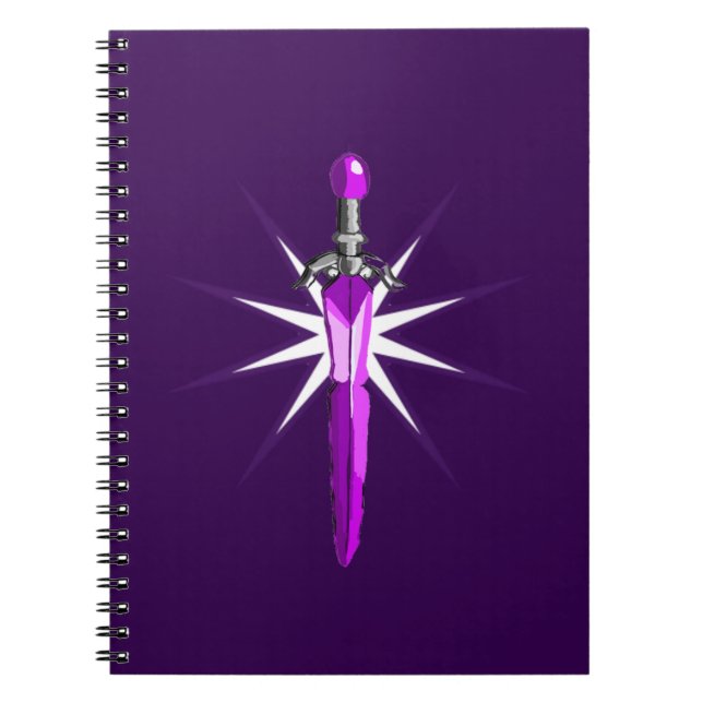   Fantasy Starburst Warrior barn Spiral Notebook Anteckningsbok (Framsidan)