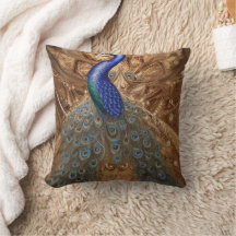 Fantasy Steampunk Peacock Blue in Watercolor