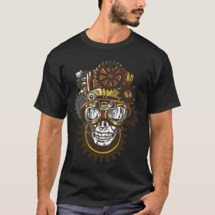 Fantasy Steampunk Skull T Shirt
