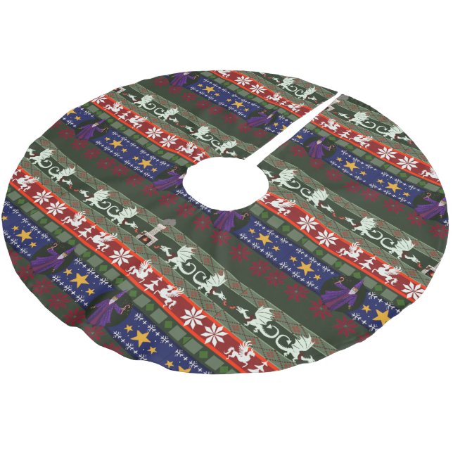 Fantasy Stil Ugly Sweater Mönster Brushed Polyes Julgransmatta Borstad Polyester (Vinklad)