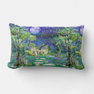 Fantasy Storybook Fairyland liggande bild Lumbarkudde
