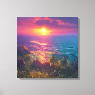 Fantasy Sunset Canvastryck