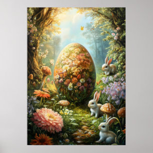 Fantasy Surreal Magic Egg Påsk Poster
