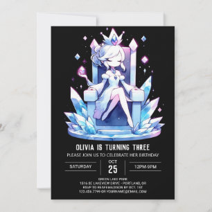 Fantasy Sweet Princess Birthday Inbjudningar
