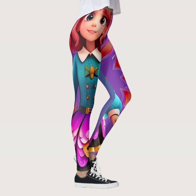 Fantasy Tecknad Girl Leggings (Höger)