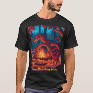 Fantasy Thanksgiving Dragons T Shirt