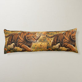 Fantasy Tiger Cat – Golden Meadow Autumn Kroppskudde