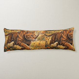 Fantasy Tiger Cat – Golden Meadow Autumn Kroppskudde