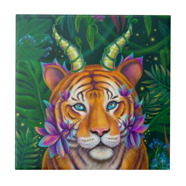 Fantasy Tiger Kakelplatta (Framsidan)