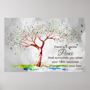 *~* Fantasy Träd AP81 Etheral Bokeh Quote Poster