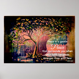 *~* Fantasy Träd AP81 Etheral Peace Quote Poster