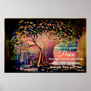 *~* Fantasy Träd AP81 Etheral Peace Quote Poster
