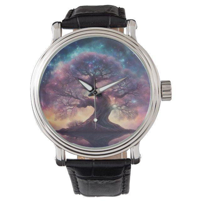Fantasy Träd Art Armbandsur (Framsida)