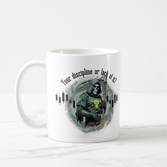  Fantasy trade design | Grim Reaper |  motivation Kaffemugg (Vänster)