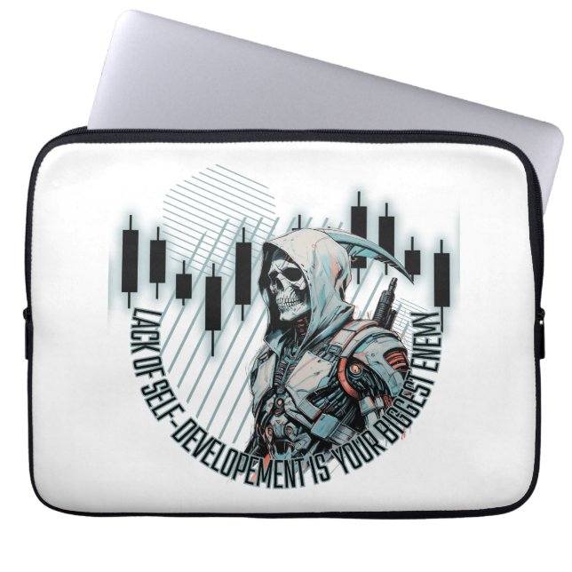 Fantasy Trade design | Motivation | Största Fiende Laptop Fodral (Framsidan)