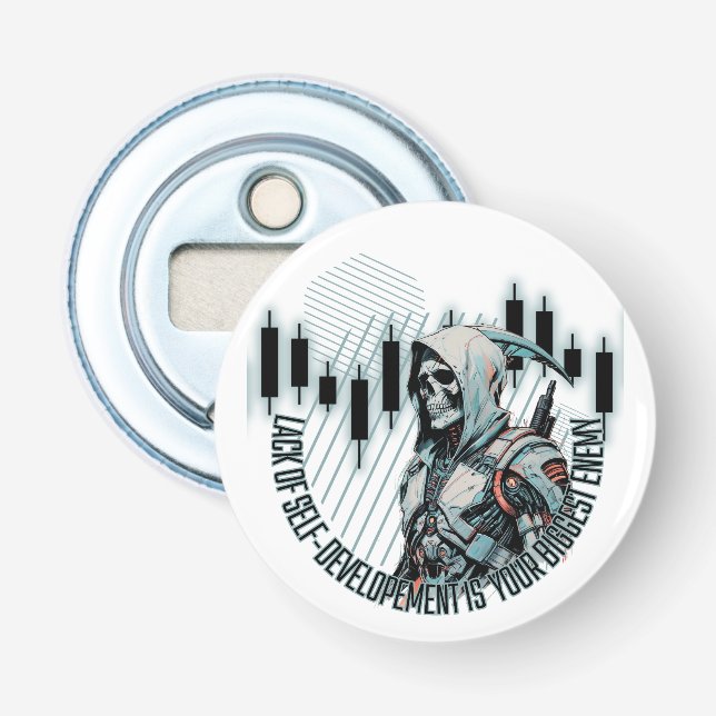 Fantasy Trade design | Motivering | Biggest Enemy Flasköppnare (Framsidan)