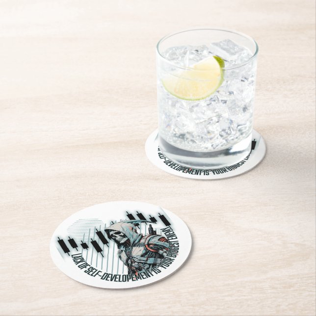 Fantasy Trade design | Motivering | Biggest Enemy Underlägg Papper Rund (Insitu)