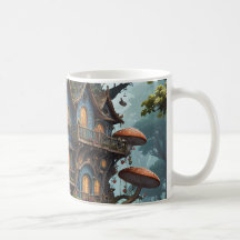 Fantasy Treehouse set of Coffee Mugg.