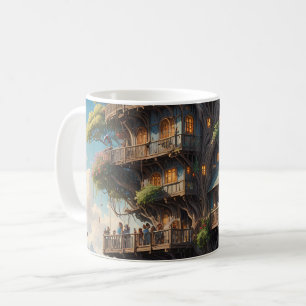 Fantasy Treehouse-uppsättning av Kaffemugg