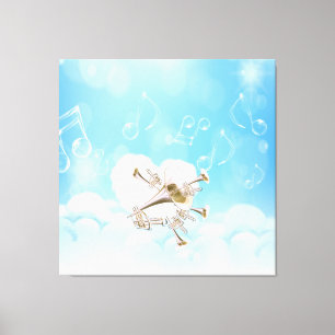 Fantasy Trumpets Wrapped Canvas