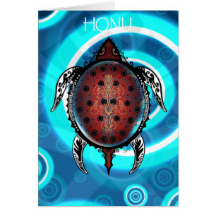 Fantasy Turtle Tattoo Hälsningskort