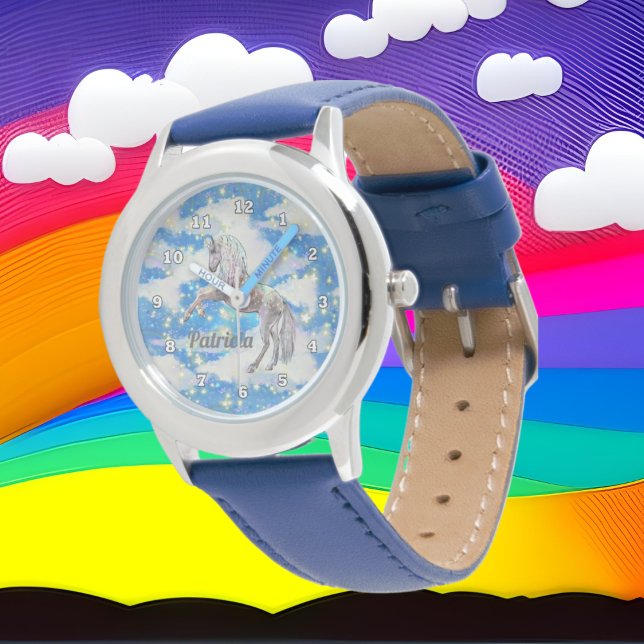 Fantasy Unicorn add namn Flickor Armbandsur (Skapare uppladdad)