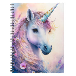 Fantasy Unicorn - bärbar dator 6,5 x 8,75 tum Anteckningsbok