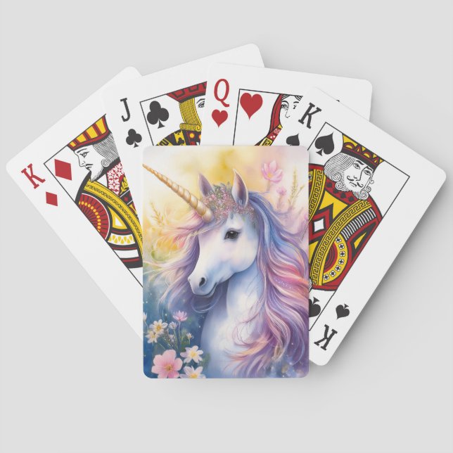 Fantasy Unicorn-betalkort Casinokort (Baksidan)