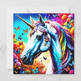 Fantasy Unicorn Design Julkort