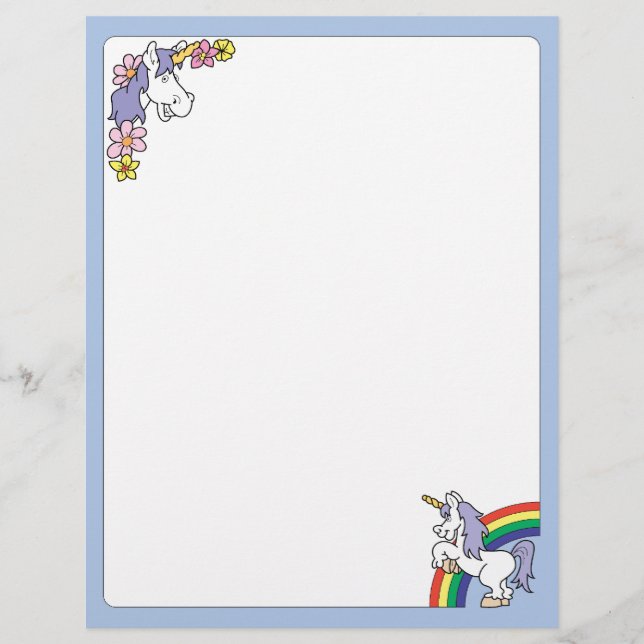 Fantasy Unicorn Letterhead (Framsida)