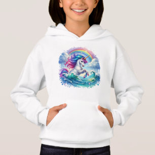 Fantasy Unicorn med Rainbow T Shirt