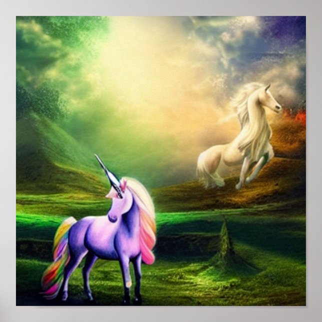 Fantasy Unicorn - Mythical Creature Poster (Framsidan)
