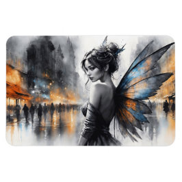 Fantasy urban fairy elegant skönhet drömam ljus magnet