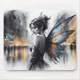 Fantasy urban fairy elegant skönhet drömam ljus musmatta