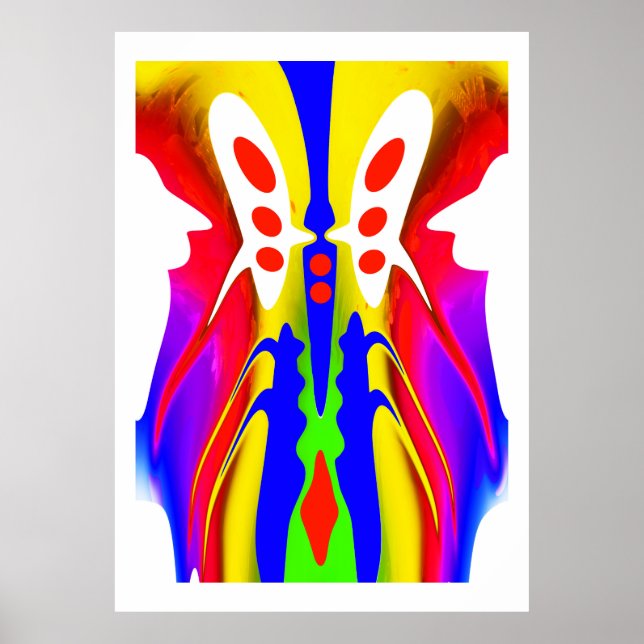 Fantasy utomlands maskin art poster (Framsidan)