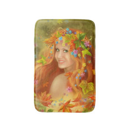 Fantasy Vacker Fairy Women, höst. Badrumsmatta