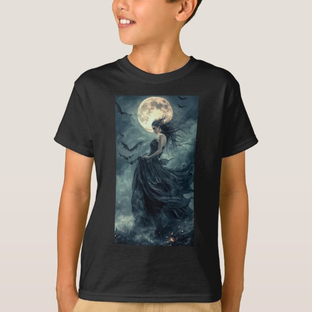 Fantasy Vampire Moonlight 1 T Shirt (Framsida)
