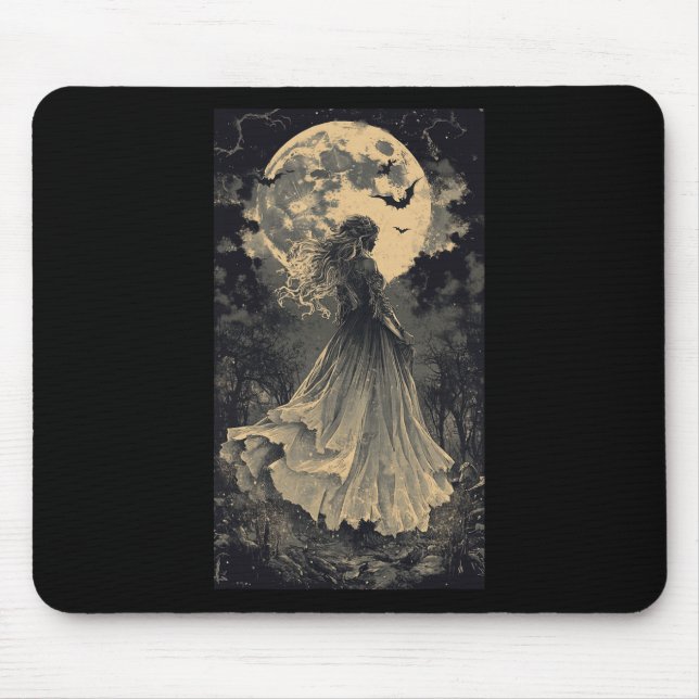 Fantasy Vampire Moonlight, vackert Witch Gothic Fa Musmatta (Framsidan)