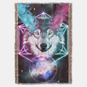Fantasy Varg Throw Blanket Filt