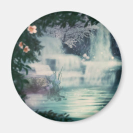 Fantasy vattenfallskaskad magnet