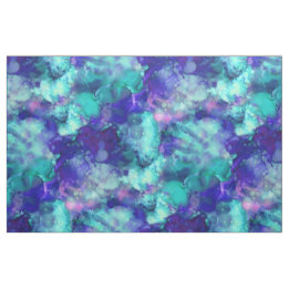 fantasy vattenfärger, i svala blå toner : tyg