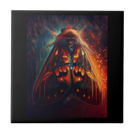 Fantasy Version Of A Clown Face Tiger Moth Kakelplatta