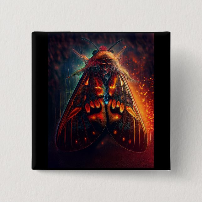 Fantasy Version Of A Clown Face Tiger Moth Knapp (Framsida)