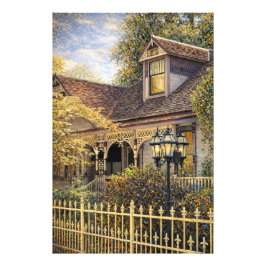 Fantasy Victorian Gingerbread I Fototryck