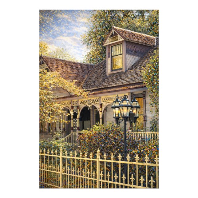 Fantasy Victorian Gingerbread I Fototryck (Framsidan)