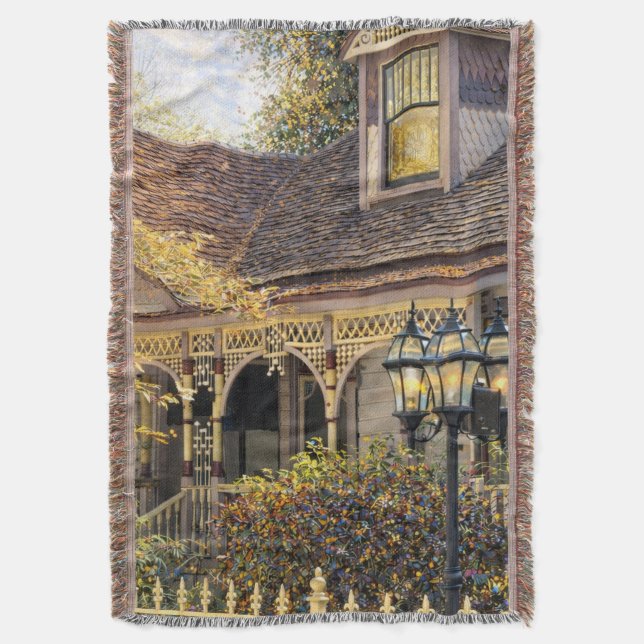Fantasy Victorian Pepparkakshus I Filt (Framsidan Vertikal)