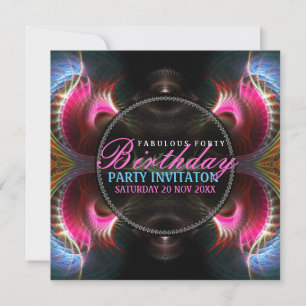 Fantasy Vingar Fabulous 40 Event Party-inbjudan Inbjudningar