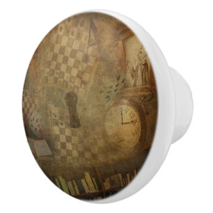 Fantasy Vintage Alice i Underlandet Kontor Sovrum Knopp