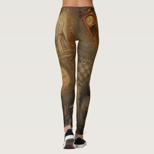 Fantasy Vintage Alice i Underlandet Leggings (Baksida)