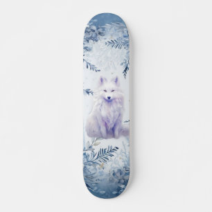 Fantasy Vinter Vit Räv Skateboard